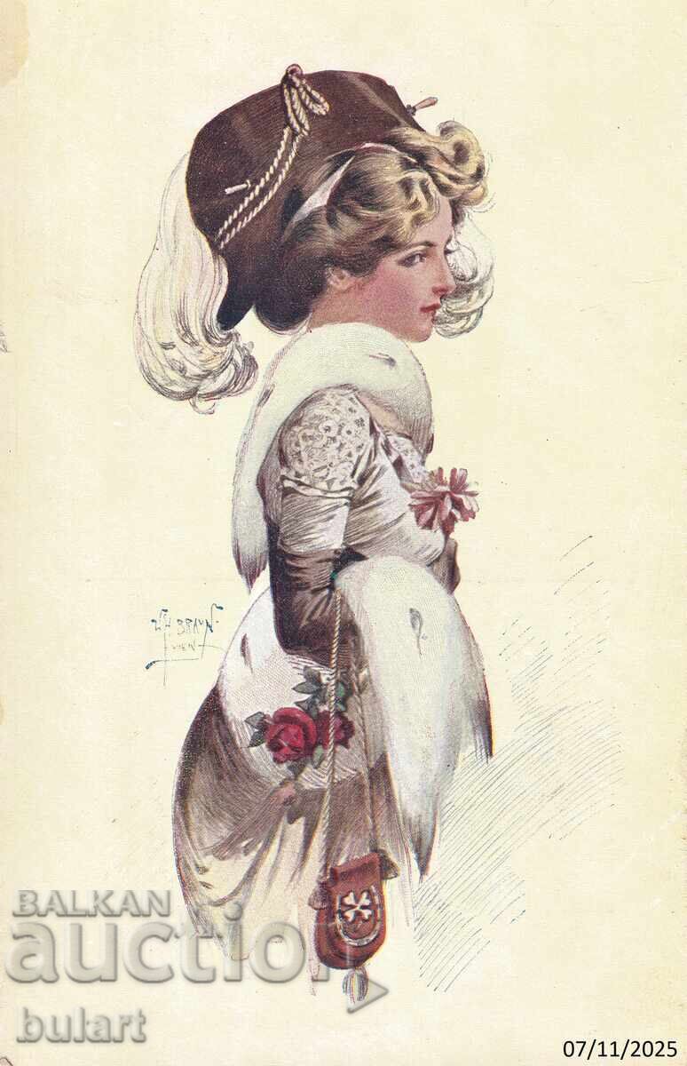 Cartolină poștală Doamnă vieneză (PC) Cartolină poștală Doamnă vieneză (PC)