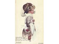 Cartolină poștală Doamnă vieneză (PC)