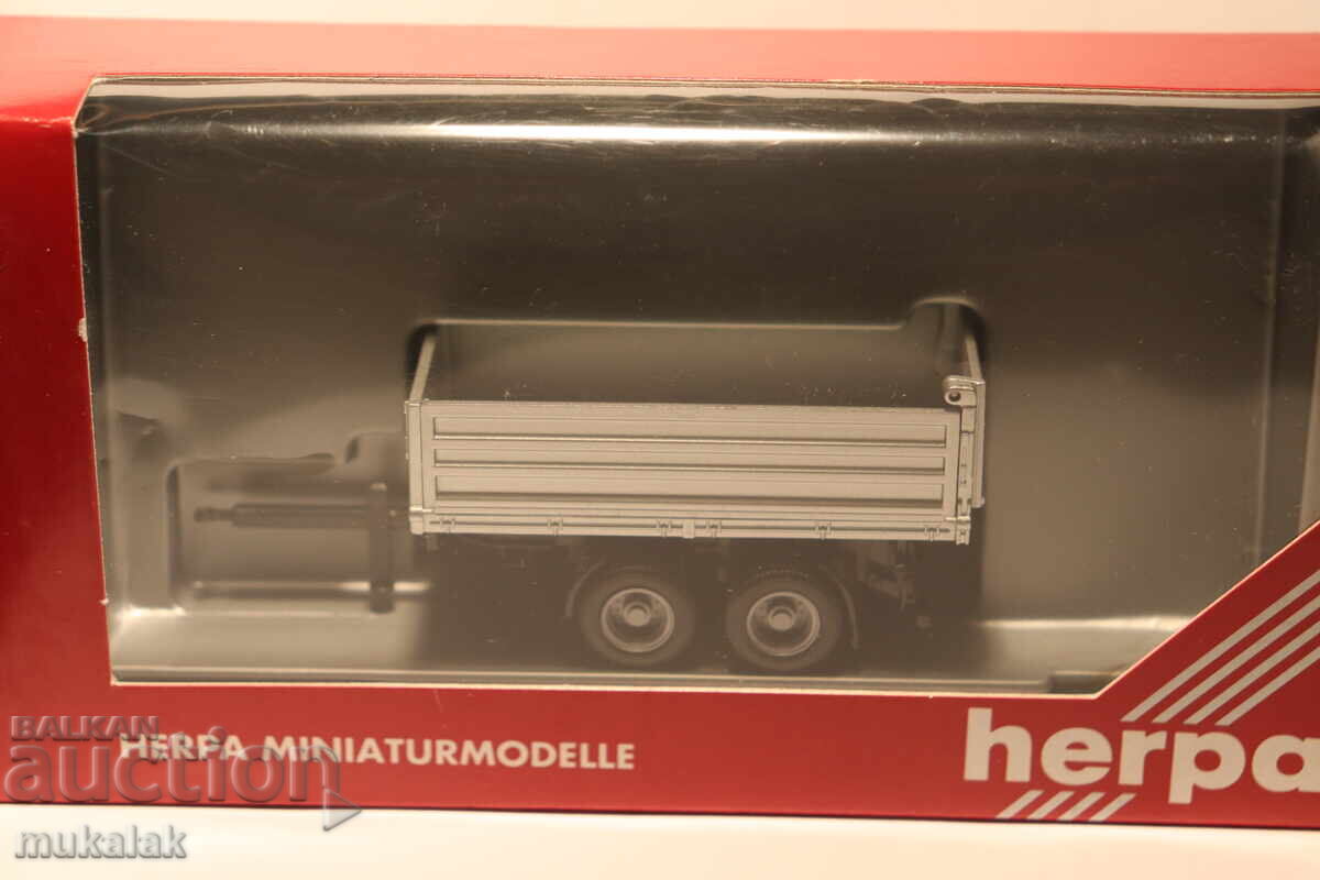 HERPA H0 1/87 REMORCĂ BASCULANTĂ GONDOLĂ CAMION MODEL