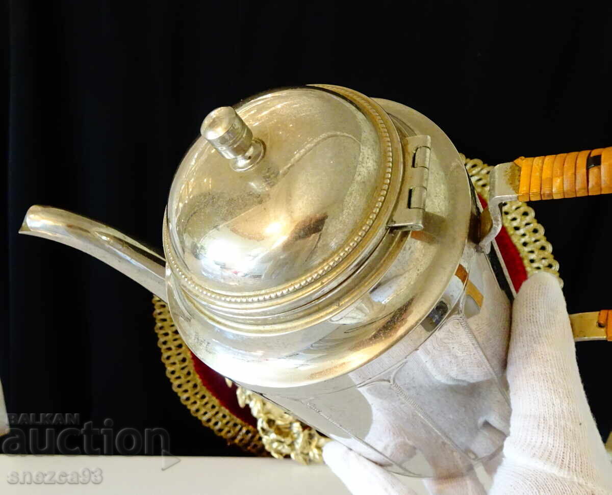 Silver-plated jug for rakia, wine, coffee, Art Deco - 5 Silver-plated jug for rakia, wine, coffee, Art Deco - 5