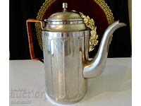 Silver-plated jug for rakia, wine, coffee, Art Deco