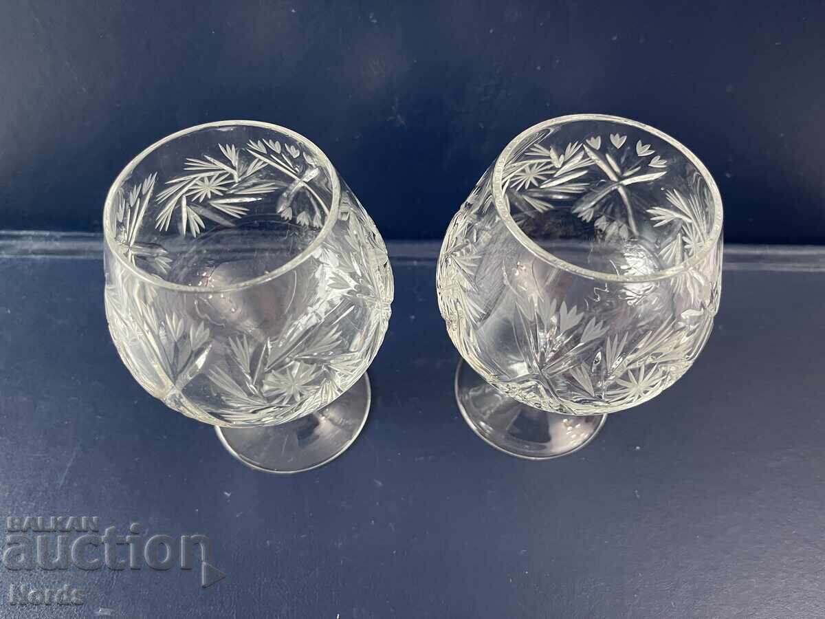 Delivery of Crystal cognac glasses