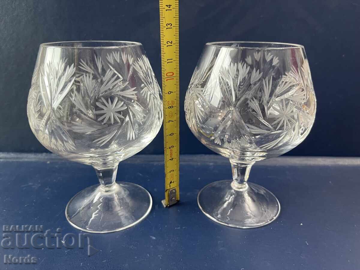 Crystal cognac glasses - 5