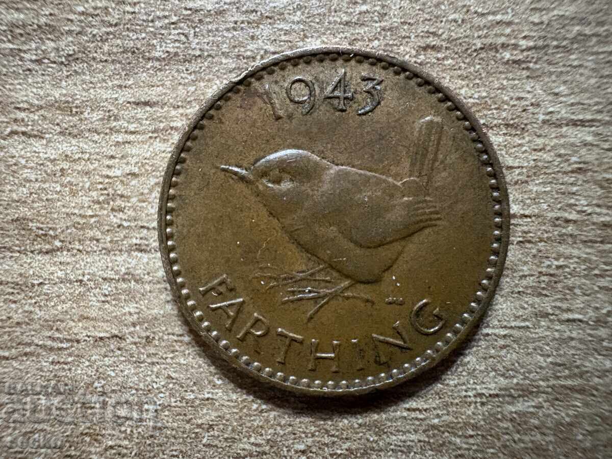 Marea Britanie - 1 farthing (1943) Marea Britanie - 1 farthing (1943)