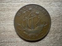 Великобритания - 1/2 пени (1949)