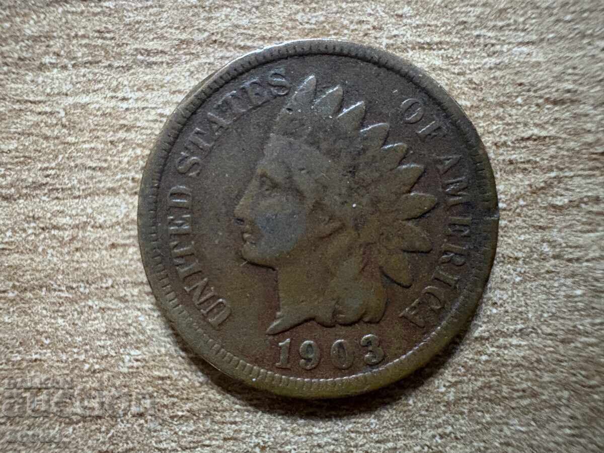 САЩ - 1 цент (1903) с цена 2.80 лв. | € 1.43 САЩ - 1 цент (1903) с цена 2.80 лв. | € 1.43