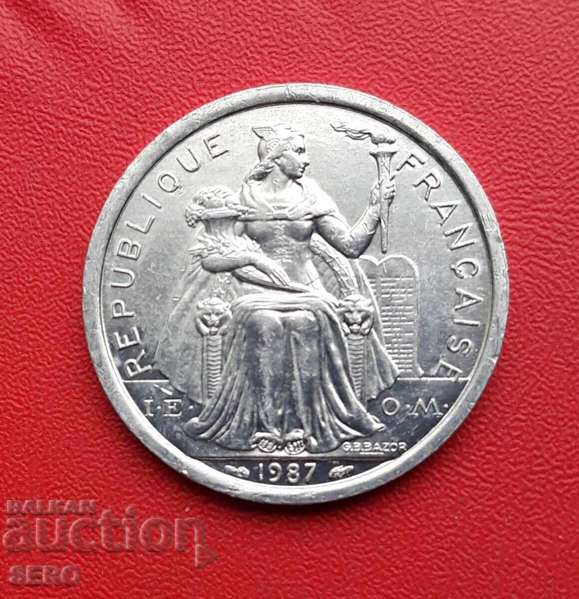 French Polynesia - 2 Francs 1987 - Extremely Fine Condition with price 2.51 BGN | € 1.28 French Polynesia - 2 Francs 1987 - Extremely Fine Condition with price 2.51 BGN | € 1.28