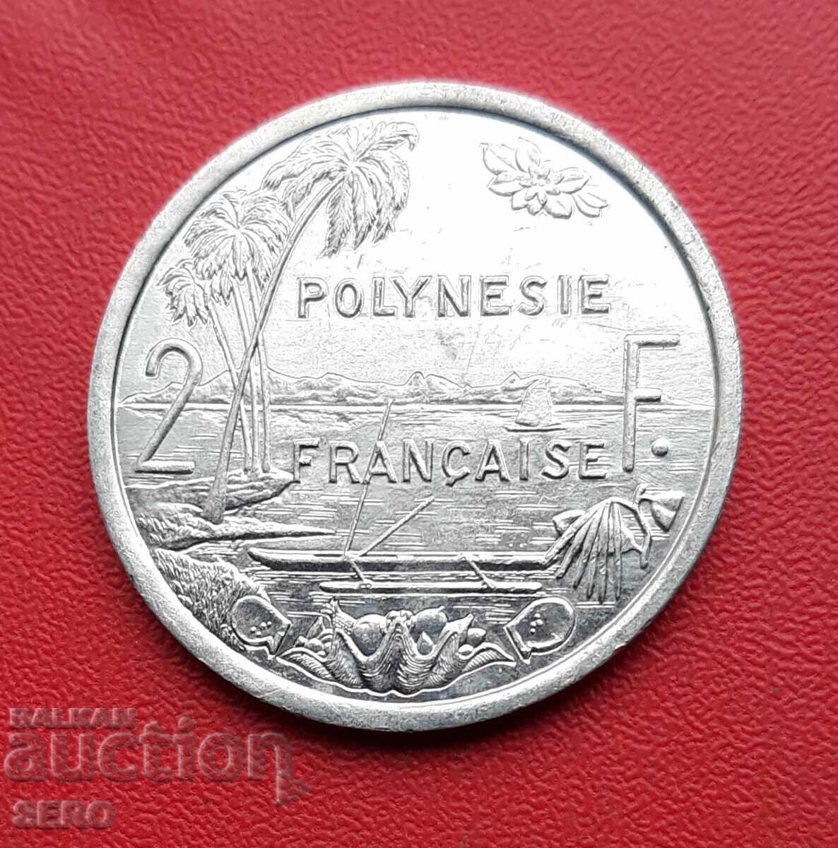 French Polynesia - 2 Francs 1987 - Extremely Fine Condition French Polynesia - 2 Francs 1987 - Extremely Fine Condition