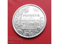 French Polynesia - 2 Francs 1987 - Extremely Fine Condition