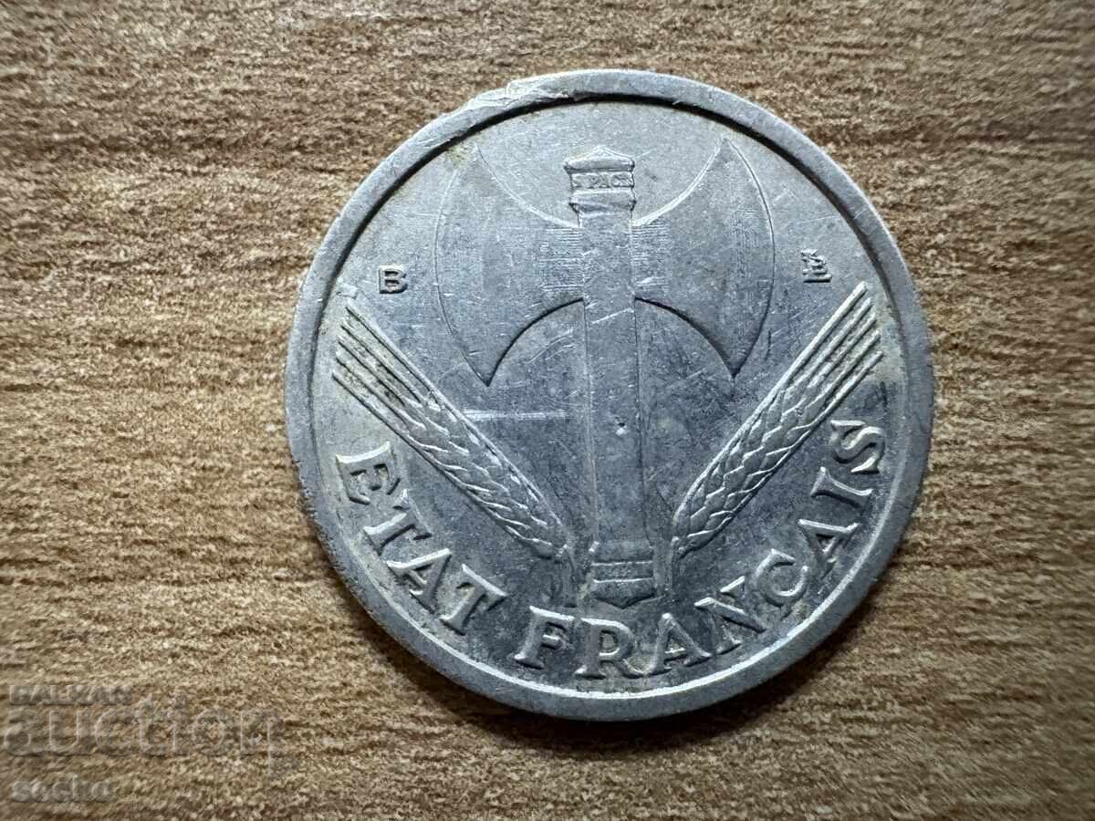 Франция - 1 франк (1944) с цена 0.45 лв. | € 0.23 Франция - 1 франк (1944) с цена 0.45 лв. | € 0.23