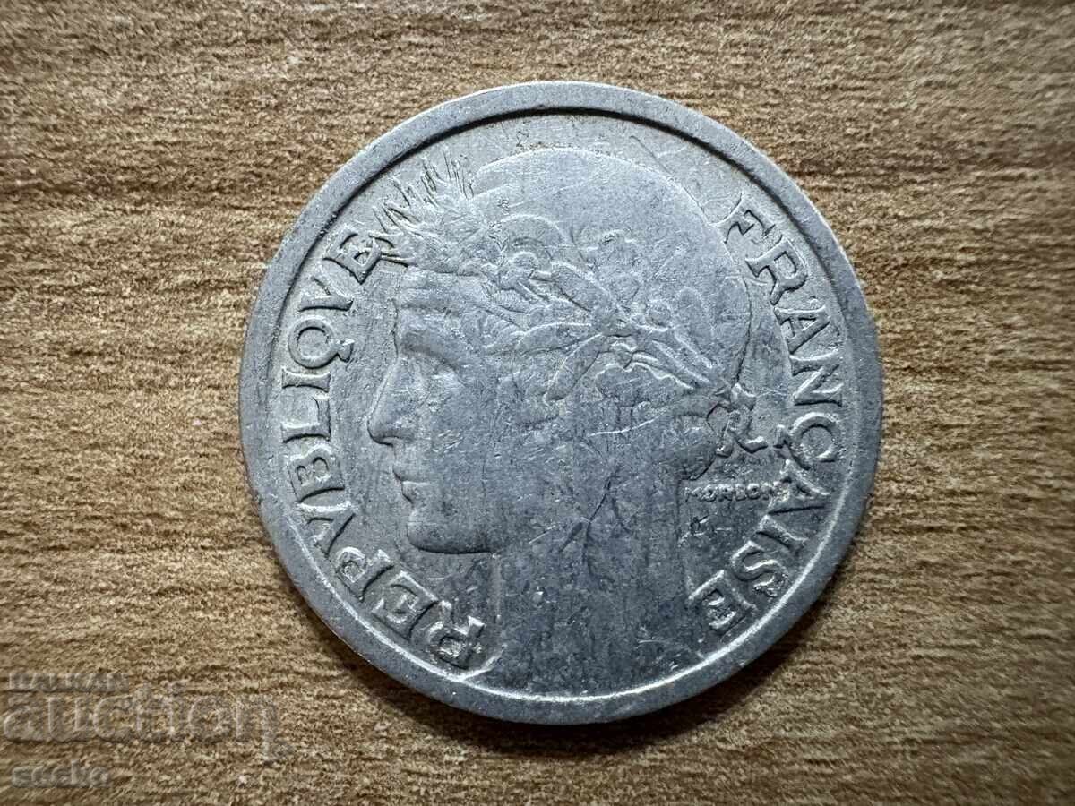 France - 2 Francs (1946) with price 1.51 BGN | € 0.77 France - 2 Francs (1946) with price 1.51 BGN | € 0.77