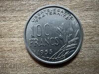 Franța - 100 franci (1955) - În