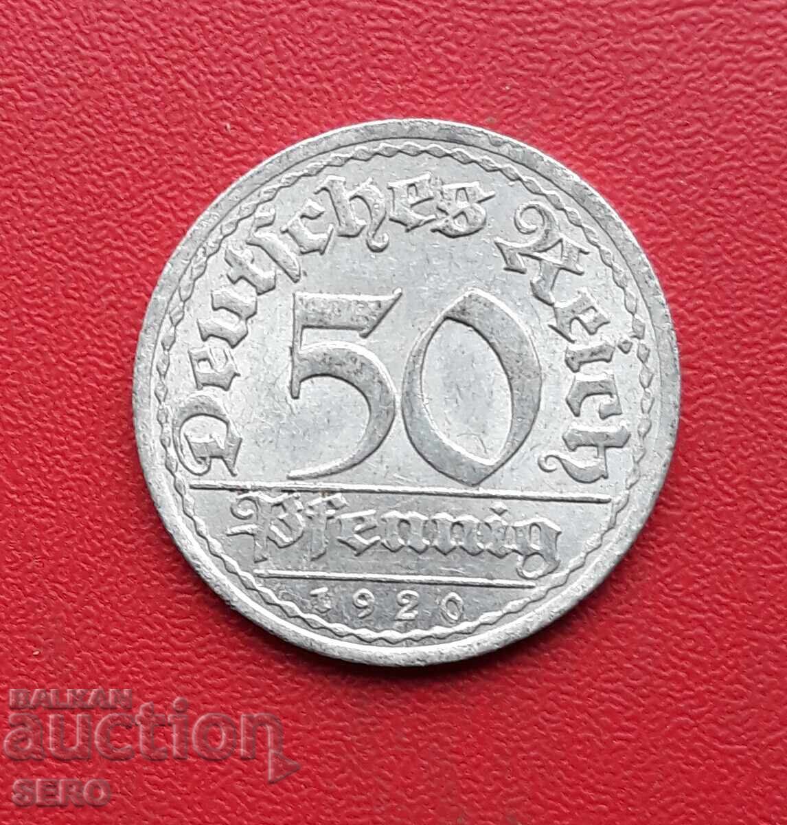 Germany-50 Pfennig 1920 A-Berlin
