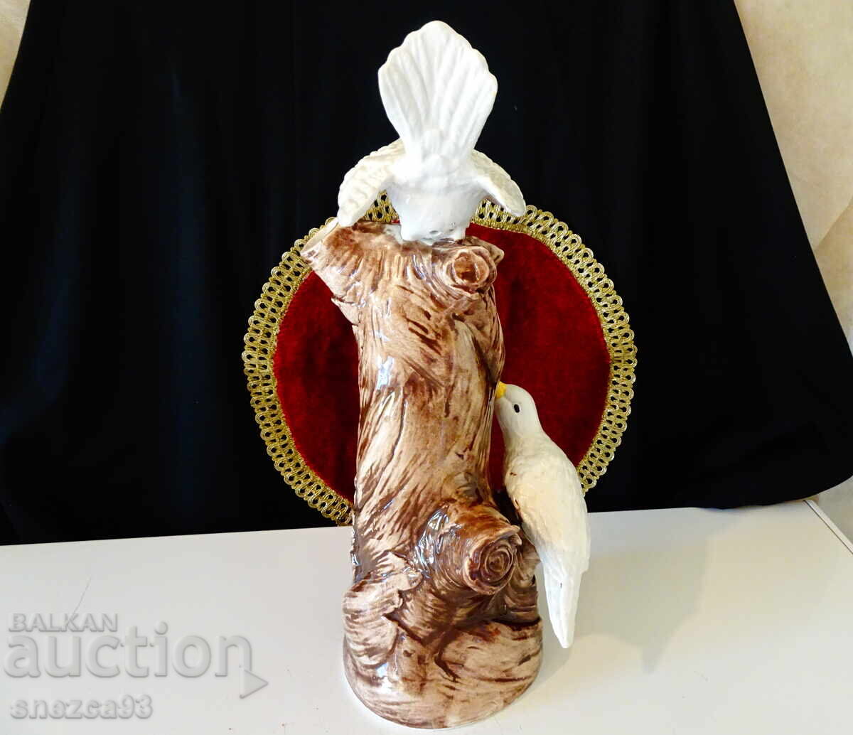 Порцеланова статуетка Гълъби,бутилка за вино,Bassano. - 5 Порцеланова статуетка Гълъби,бутилка за вино,Bassano. - 5