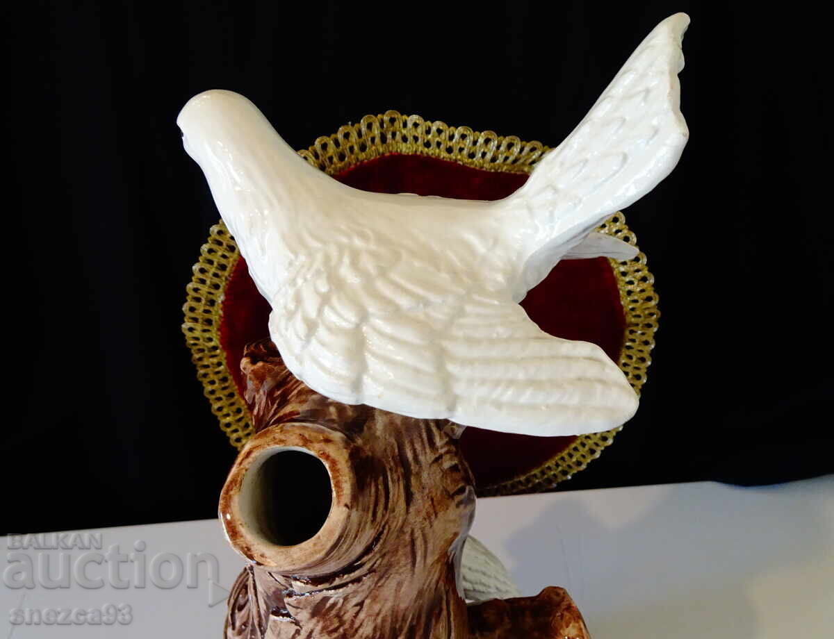 Порцеланова статуетка Гълъби,бутилка за вино,Bassano. - 6 Порцеланова статуетка Гълъби,бутилка за вино,Bassano. - 6