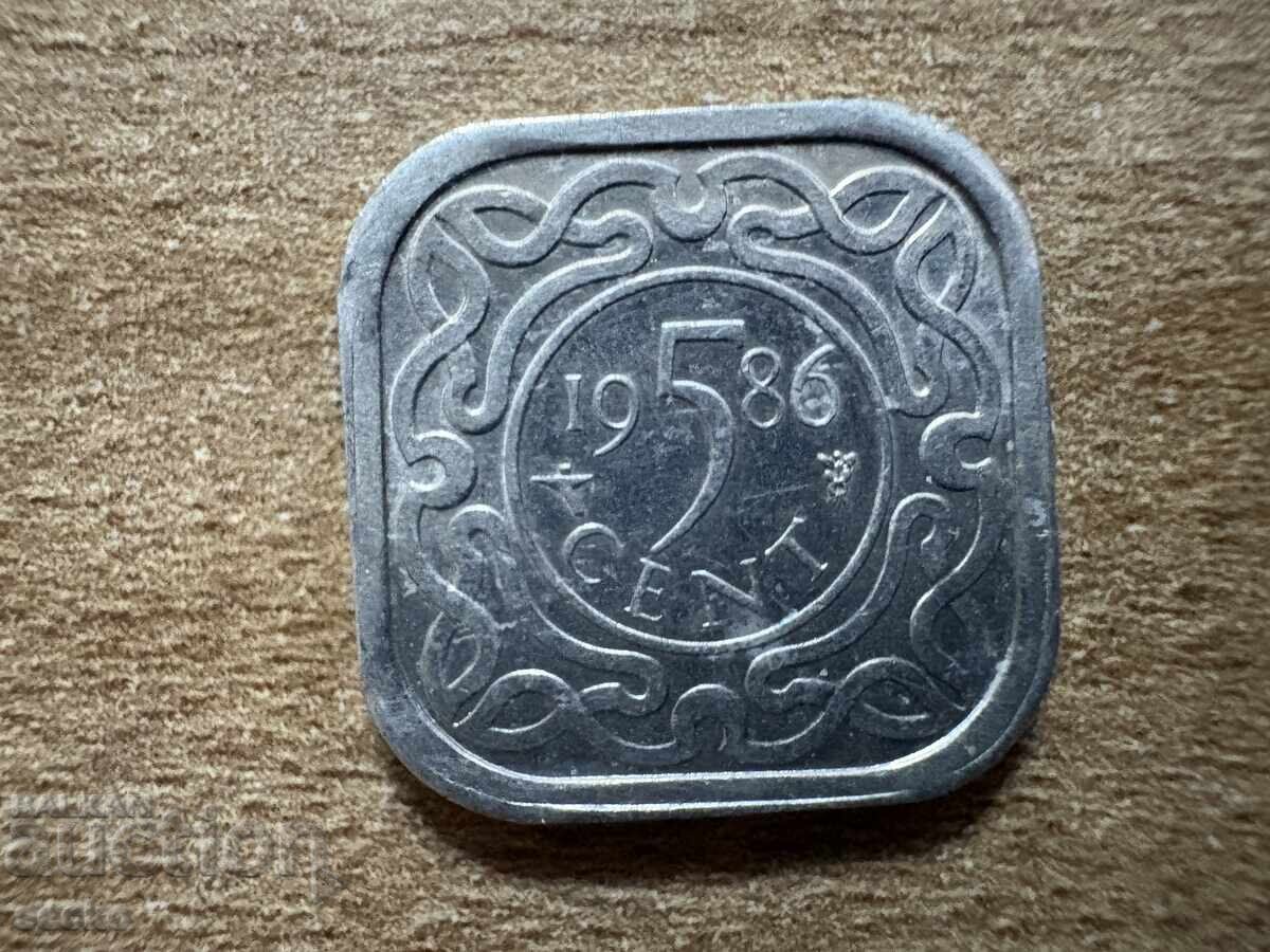 Суринам - 5 цента (1986) Суринам - 5 цента (1986)