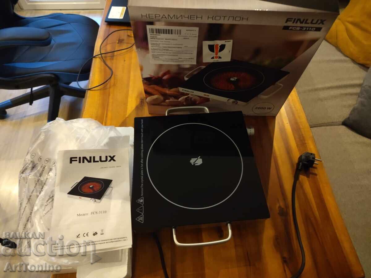 Finlux FCS-3110 Ceramic Hob, Hob, Power: 2000W with price 28.00 BGN | € 14.32 Finlux FCS-3110 Ceramic Hob, Hob, Power: 2000W with price 28.00 BGN | € 14.32