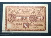 Germany, Germany, 20 Mark Gera, 1918, UNC