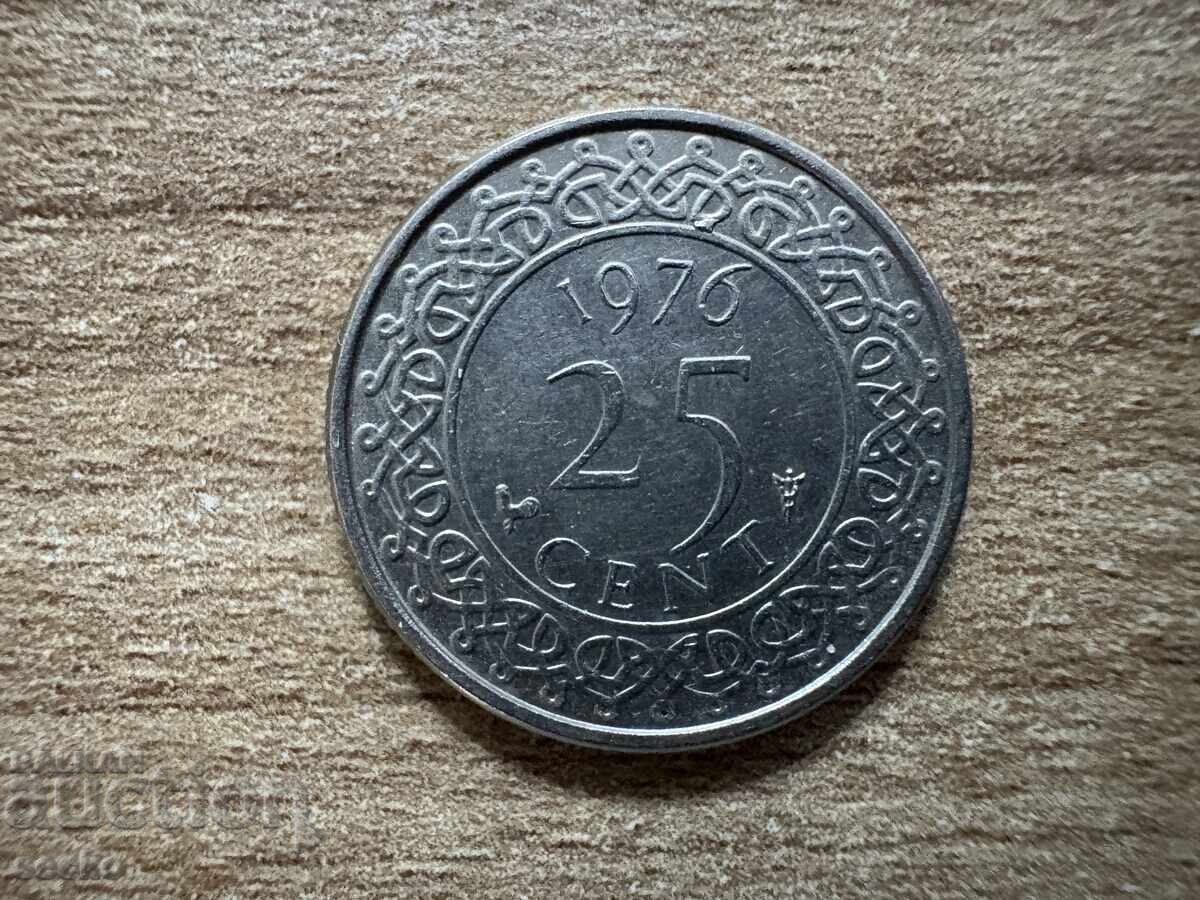 Surinam - 25 cenți (1976) Surinam - 25 cenți (1976)