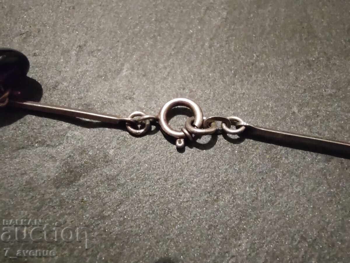 Δημοπρασία Κολιέ, κομψό αυθεντικό με σφραγίδα 835, Αμέθυστος 7.11.2025