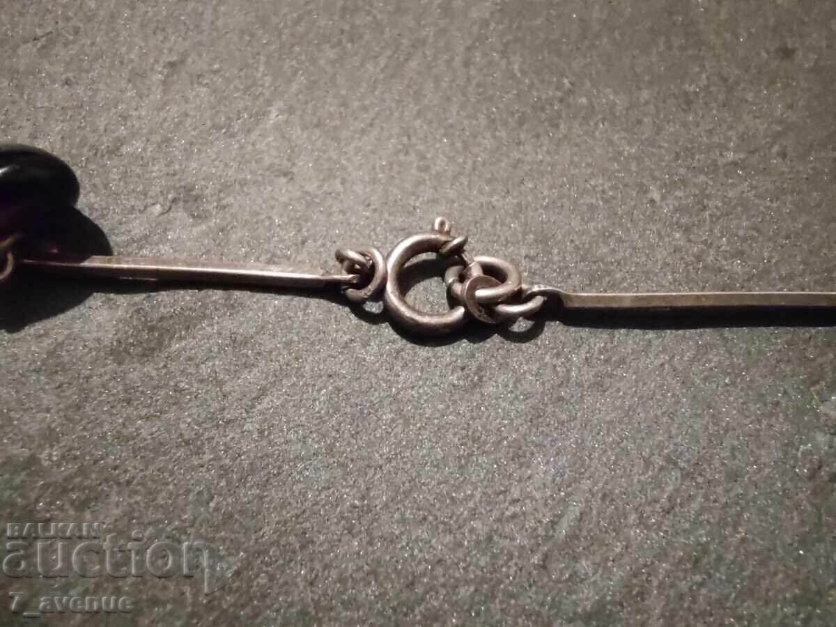 Παράδοση Κολιέ, κομψό αυθεντικό με σφραγίδα 835, Αμέθυστος 7.11.2025