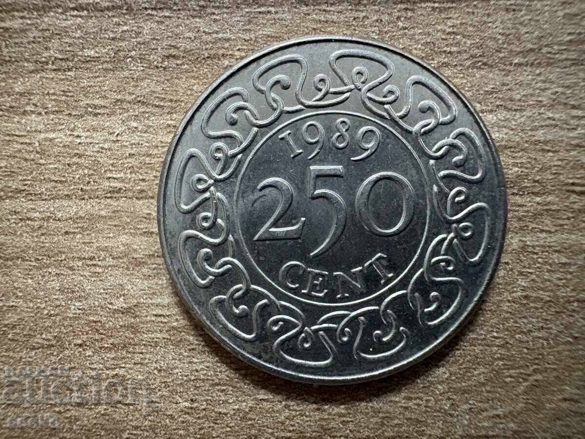 Surinam - 250 cenți (1989) Surinam - 250 cenți (1989)