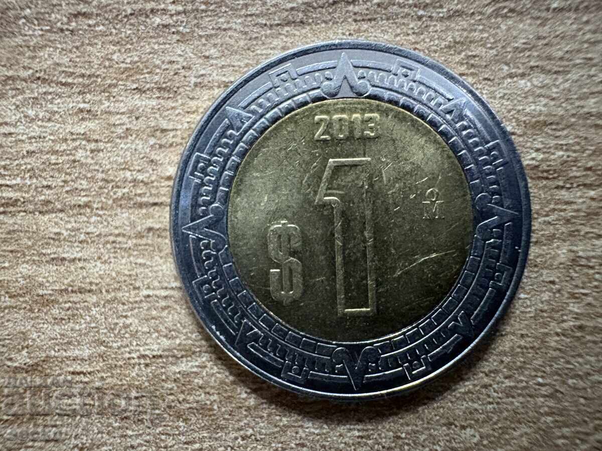 Mexico - 1 Peso (2013)