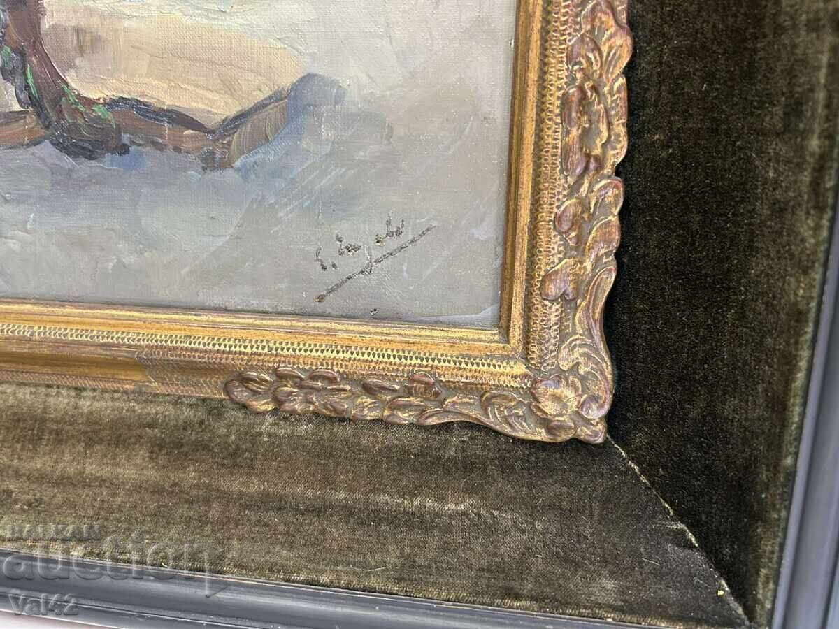 Ελαιογραφία σε καμβά, 1941 - Λέο Ένγκελς με τιμή 290.00 BGN | € 148.27 Ελαιογραφία σε καμβά, 1941 - Λέο Ένγκελς με τιμή 290.00 BGN | € 148.27