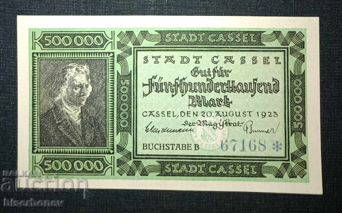 Germany, Germany, 500,000 Mark Kassel, g, UNC Germany, Germany, 500,000 Mark Kassel, g, UNC