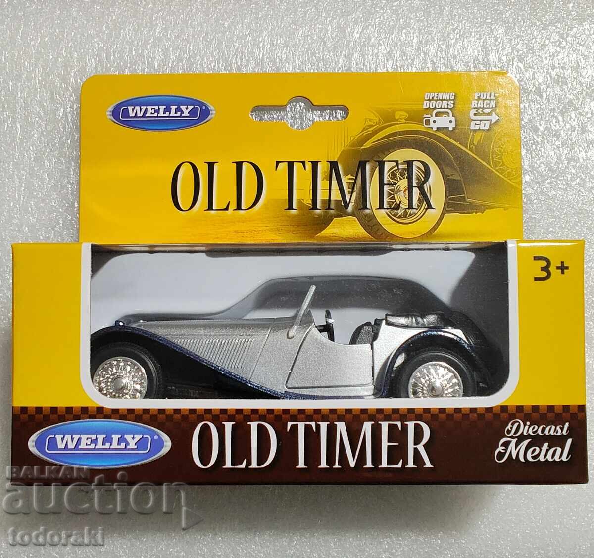 Welly Old Timer SS Jaguar 100 Jaguar 1:34 Wili Box