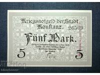 Germany, Germany, 5 Mark Constance, 1918, UNC
