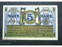 Germania, Germania, 5 mărci Lörrach, 1918, UNC
