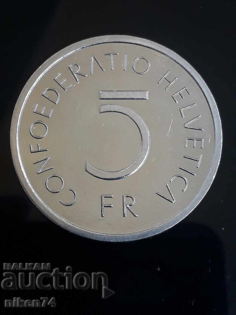 5 Swiss Francs, commemorative coin