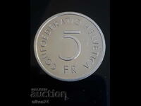 5 Swiss Francs, commemorative coin