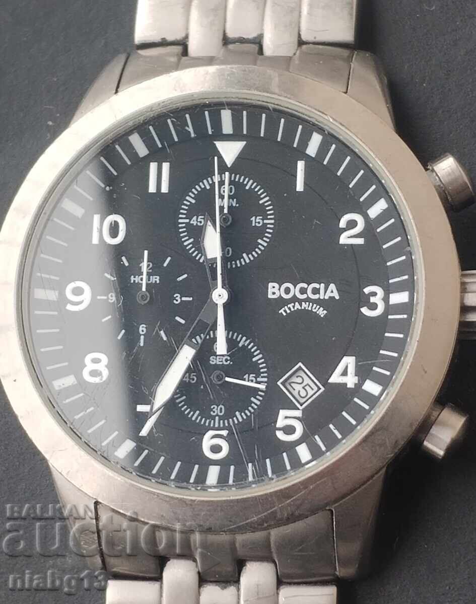Boccia pilot chronograph titanium with price 80.00 BGN | € 40.90 Boccia pilot chronograph titanium with price 80.00 BGN | € 40.90
