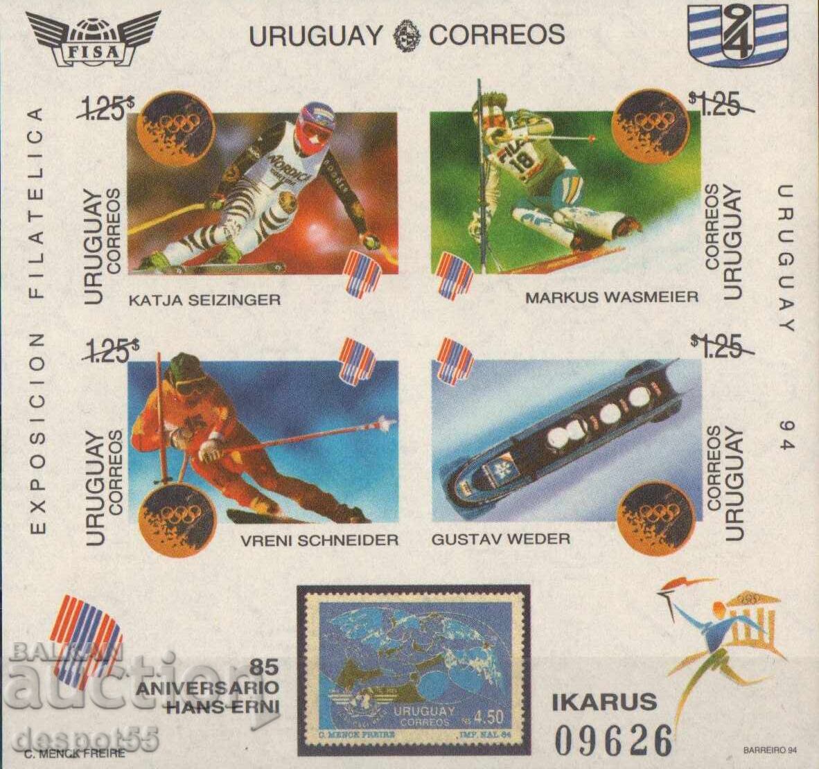 1994. Uruguay. Expoziția Filatelică Națională FISA '94. Bloc