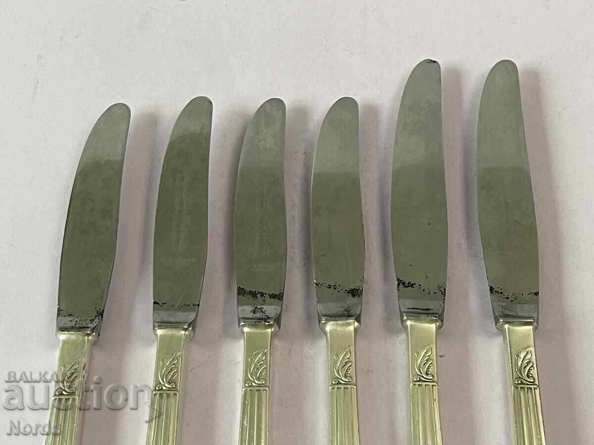 Silver plated knives with price 9.50 BGN | € 4.86