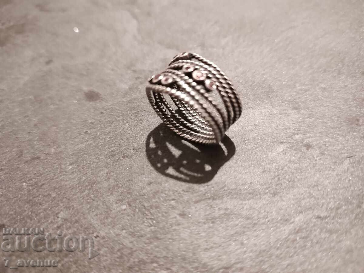 Аукцион Сребърен пръстен Пандора с печат 925, 7.11.2025