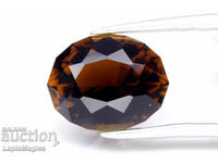 Turmalină maro 2.14ct VVS tăietură ovală