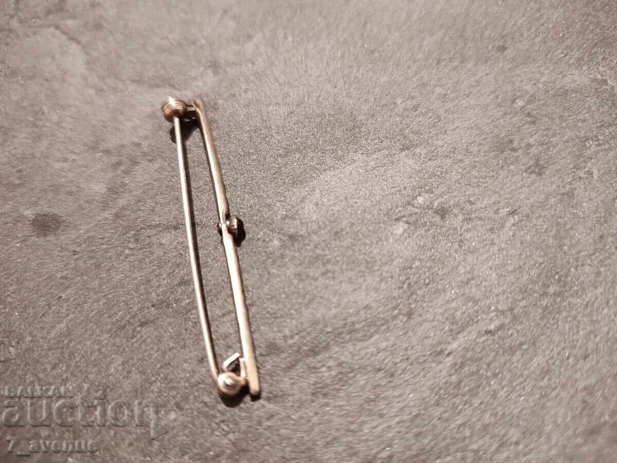 Доставка на Брошка с позлата стара, с естествен камък Гранат  7.11.2025