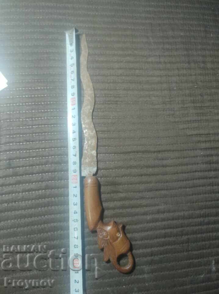 Pumnal indonezian cu damasc din oțel forjat cu preț 180.00 BGN | € 92.03