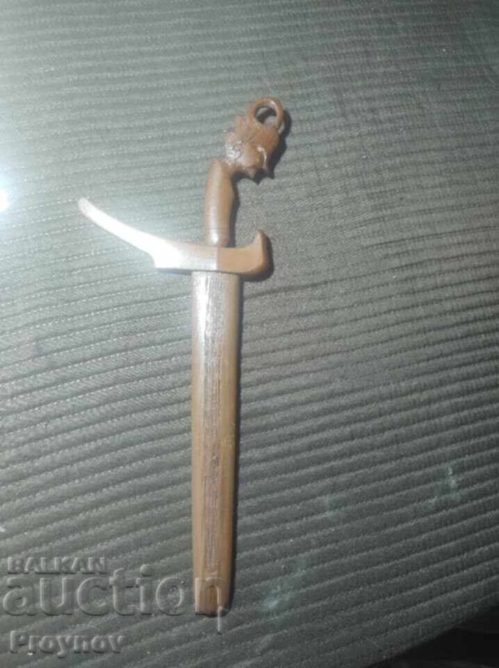 Pumnal indonezian cu damasc din oțel forjat - 7