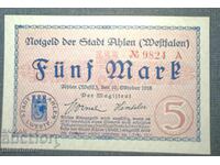 Germany, Germany, 5 Marks Aalen, 1918, UNC