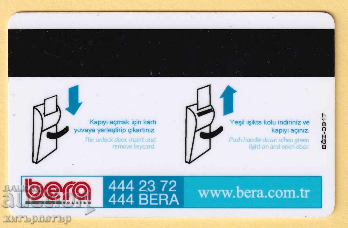 Κάρτα-κλειδί ξενοδοχείου Bera με τιμή 3.00 BGN | € 1.53