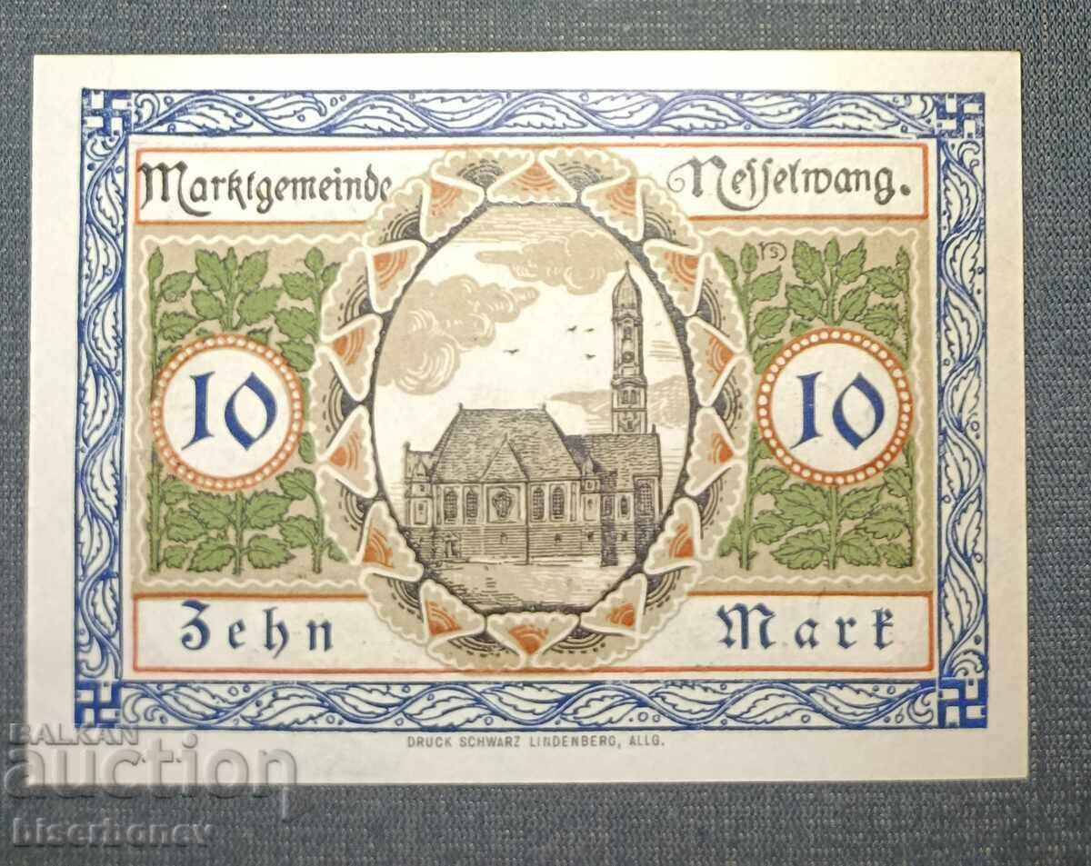 Γερμανία, Γερμανία, 10 μάρκα Νέσσελβανγκ, 1918, UNC με τιμή 16.00 BGN | € 8.18 Γερμανία, Γερμανία, 10 μάρκα Νέσσελβανγκ, 1918, UNC με τιμή 16.00 BGN | € 8.18