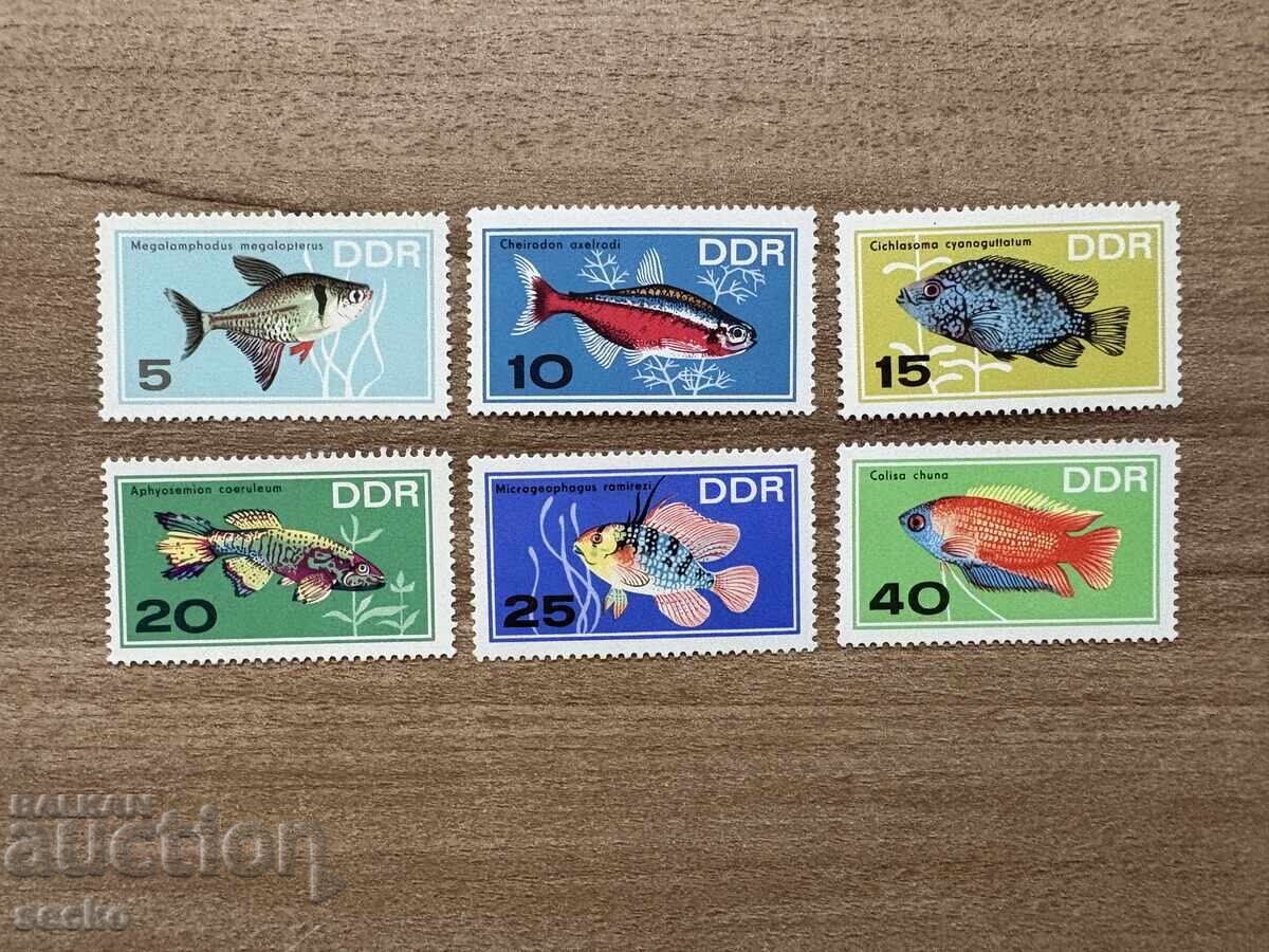 GDR - Ψάρια ενυδρείου (1966) MNH GDR - Ψάρια ενυδρείου (1966) MNH