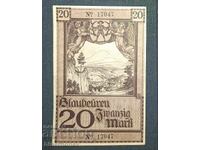 Germany, Germany, 20 Mark Blaubeuren, 1918, XF+