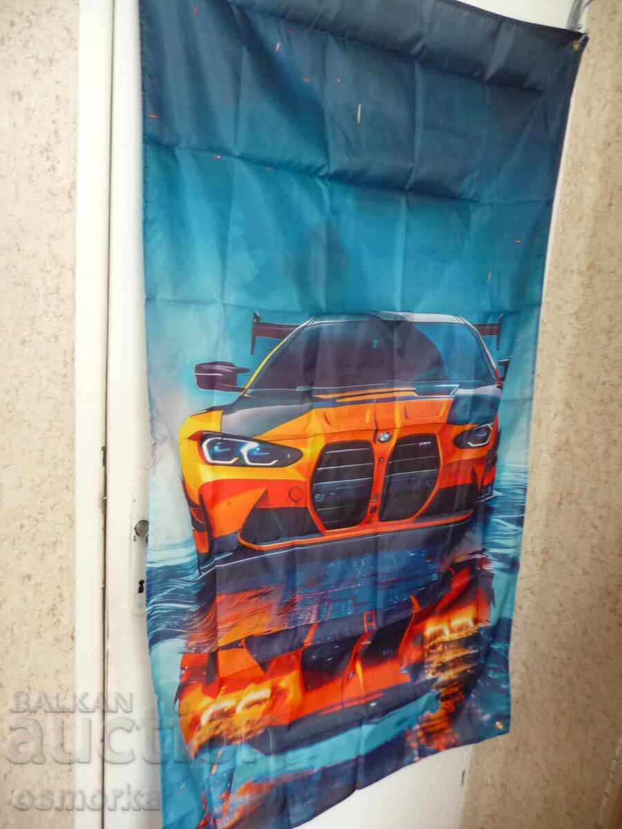 Delivery of BMW M Flag Orange Cool Bavarian Sporty Fast Stylish