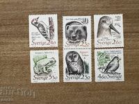 Σουηδία - Ζώα σε απειλούμενα ενδιαιτήματα (1989) MNH