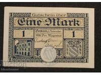 Germany, Germany, 1 Mark Beckum, wet stamp, 1918, UNC